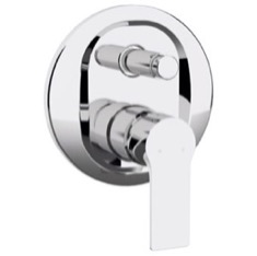 Contemporary Built-In Shower Diverter, Rough-In Valve Included